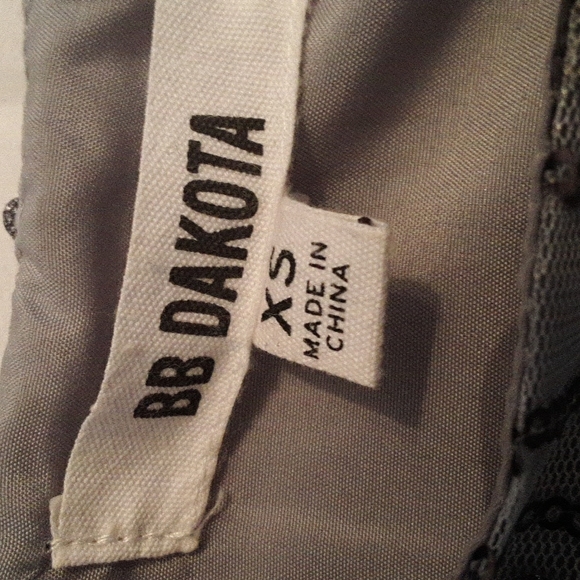 BB DAKOTA Roselyn Silver Sequin Sleeveless Mini Shift Dress - Picture 9 of 15